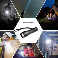 Tactical LED Flashlight 2-Pack — 5-Mode Zoomable Torch for EDC, Camping & Emergencies