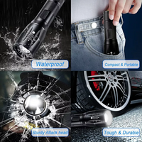 Tactical LED Flashlight 2-Pack — 5-Mode Zoomable Torch for EDC, Camping & Emergencies