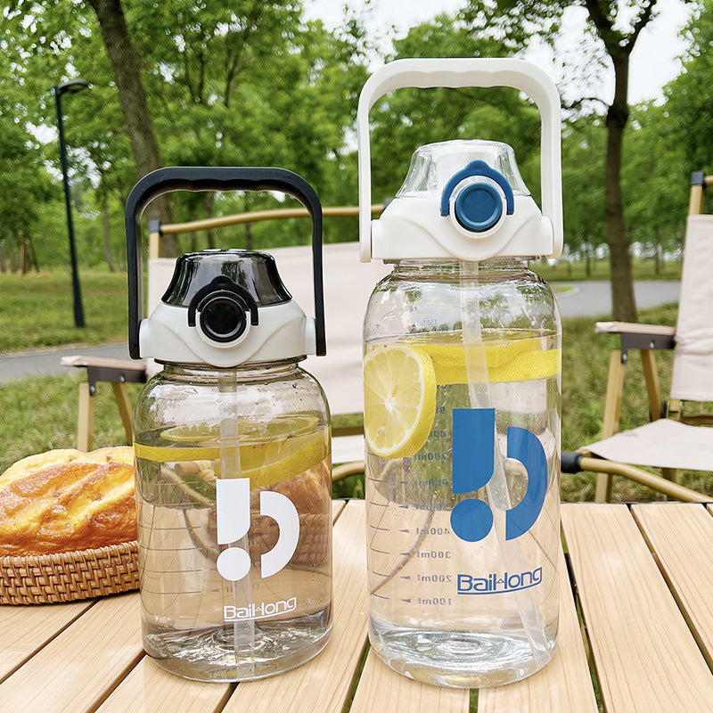High-Capacity Clear Fitness Bottle