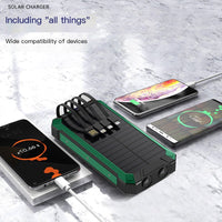 Solar Power Bank Pro — 30,000mAh Wireless Charging