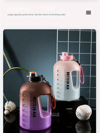 2.2L Large Capacity Gradient Sport Water Bottle