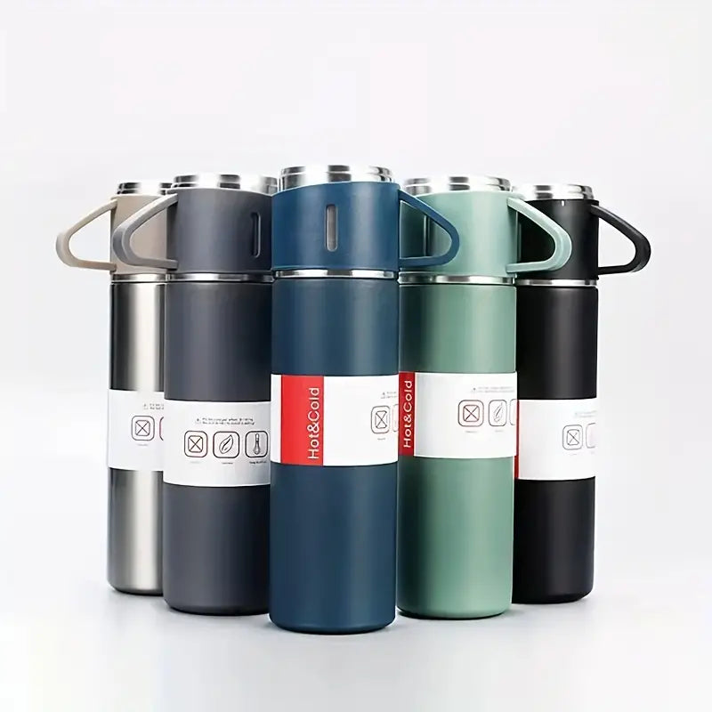 17oz Double Walled Stainless Steel Water Bottle with Lid